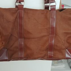 Suede hand bag. Perfect extra carry-on!