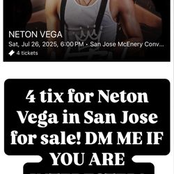 Neton Vega Tix San Jose