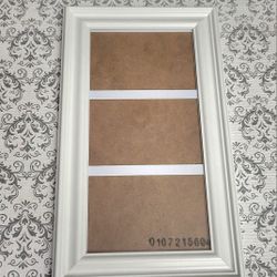6"x12" White Picture Frame