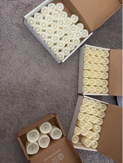 87 Assorted Flickering Votives/Candles for Weddings or Events