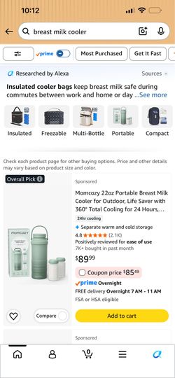 NEW! MOM COZY MILK COOLER