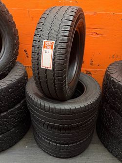 235/65R16 Continental Van Contact A/S 10 Ply Load Range E High Tread Full Set of 4 Used Tires