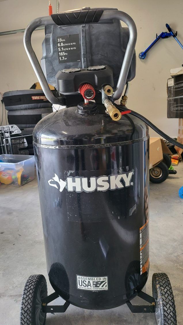 Husky 33gal Air Compressor with impact/hose