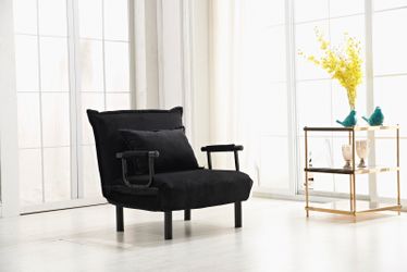 Black Folded Futon Chairs