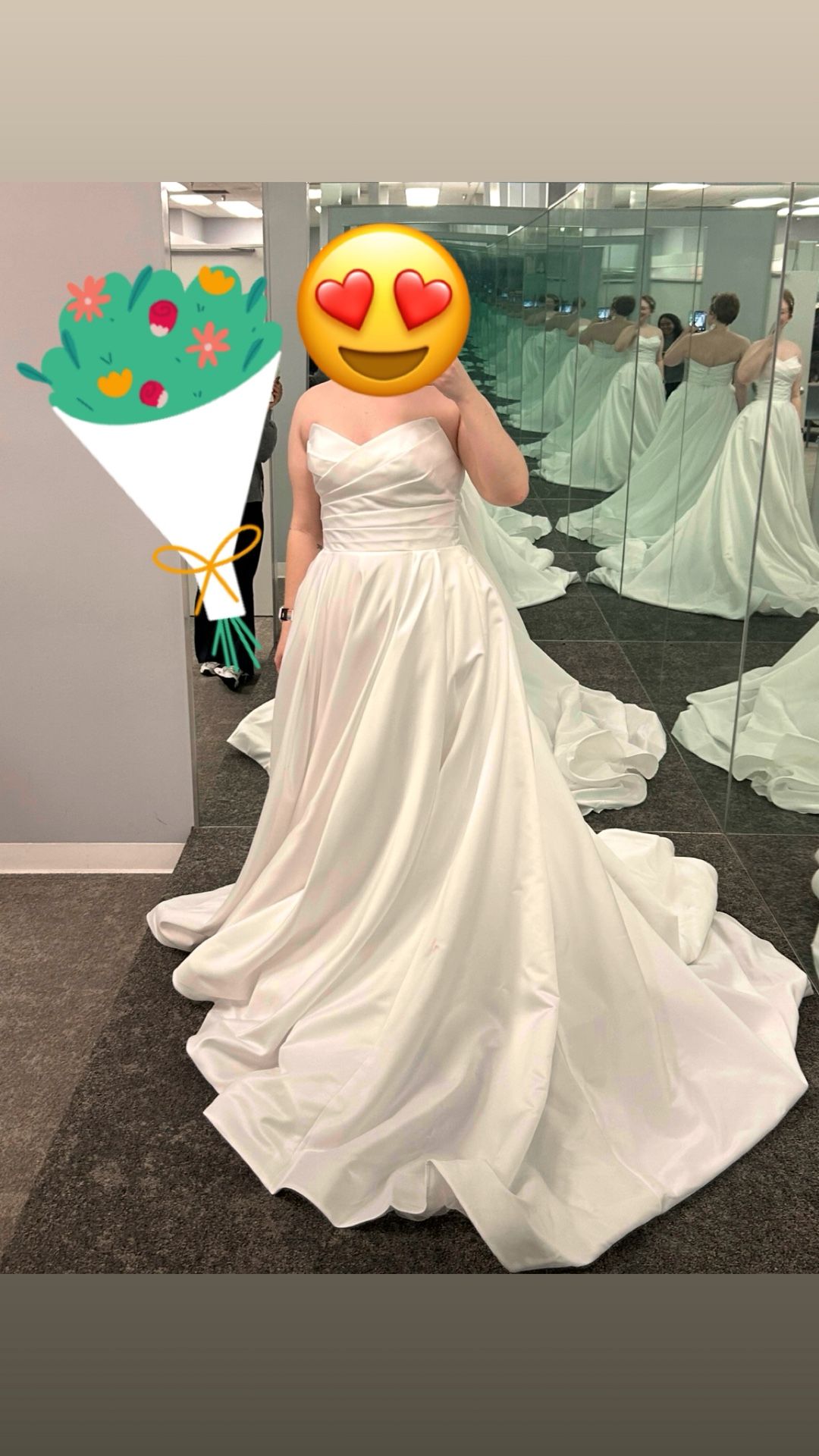 David’s Bridal Size 8 A-line Ballroom Wedding Dress