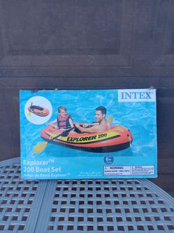 Brand New in Box Explorer 200 inflatable Boat Set