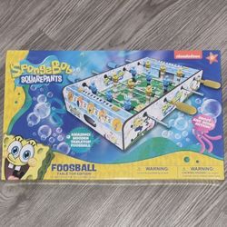 (USED) Nickelodeon SpongeBob SquarePants Foosball Wooden Table Top Edition 