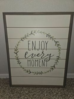 Wall Decor with Wreath and Saying