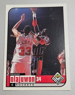 1998-99 UD Choice Preview Houston Rockets Basketball Card #51 Hakeem Olajuwon