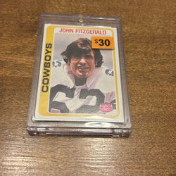 Dallas Cowboys John Fitzgerald 1978 Topps Football