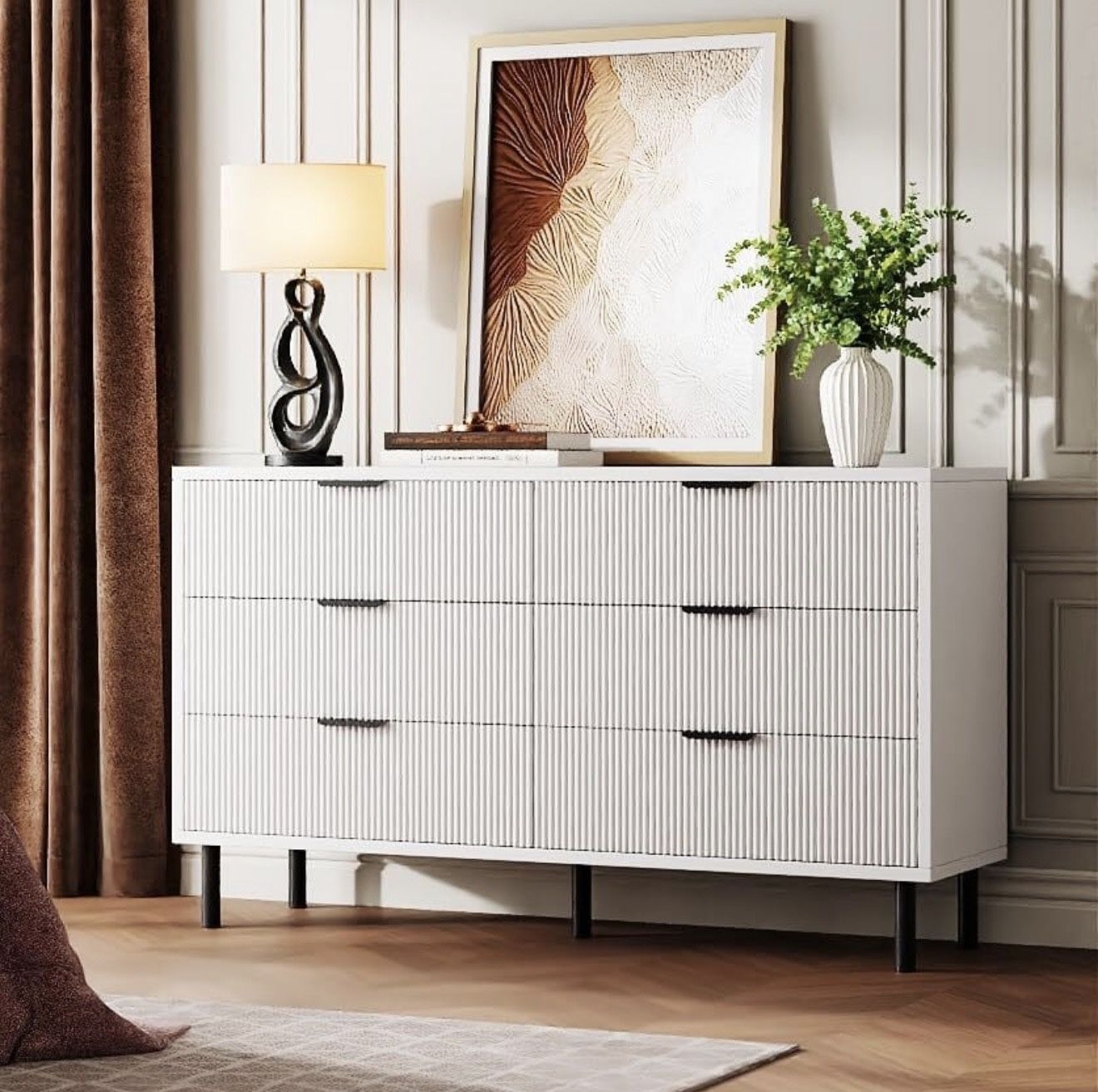 Modern White Bedroom Dresser