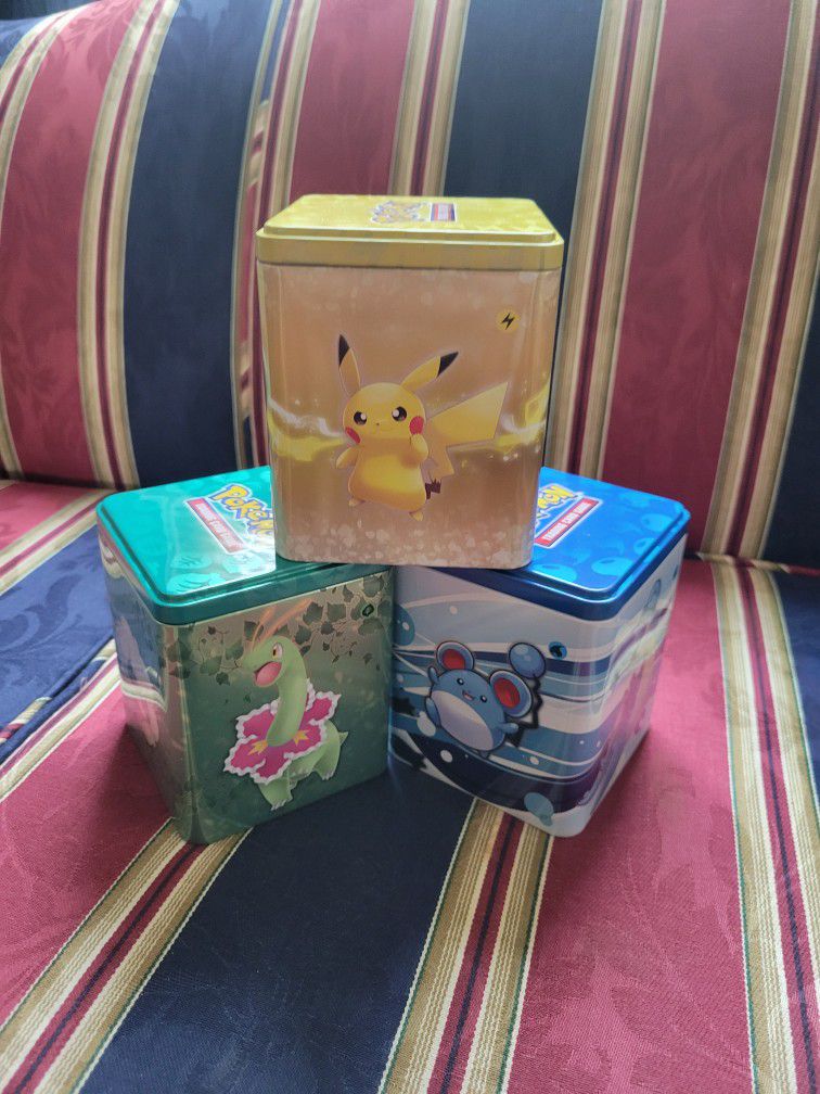 Pokemon Cards Stacking Tin With 100 Cards