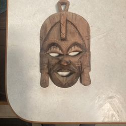 Carved Wooden Mask 7 1/2”x 4 1/2”