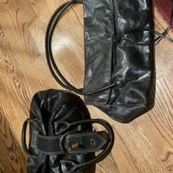Black Leather Purses