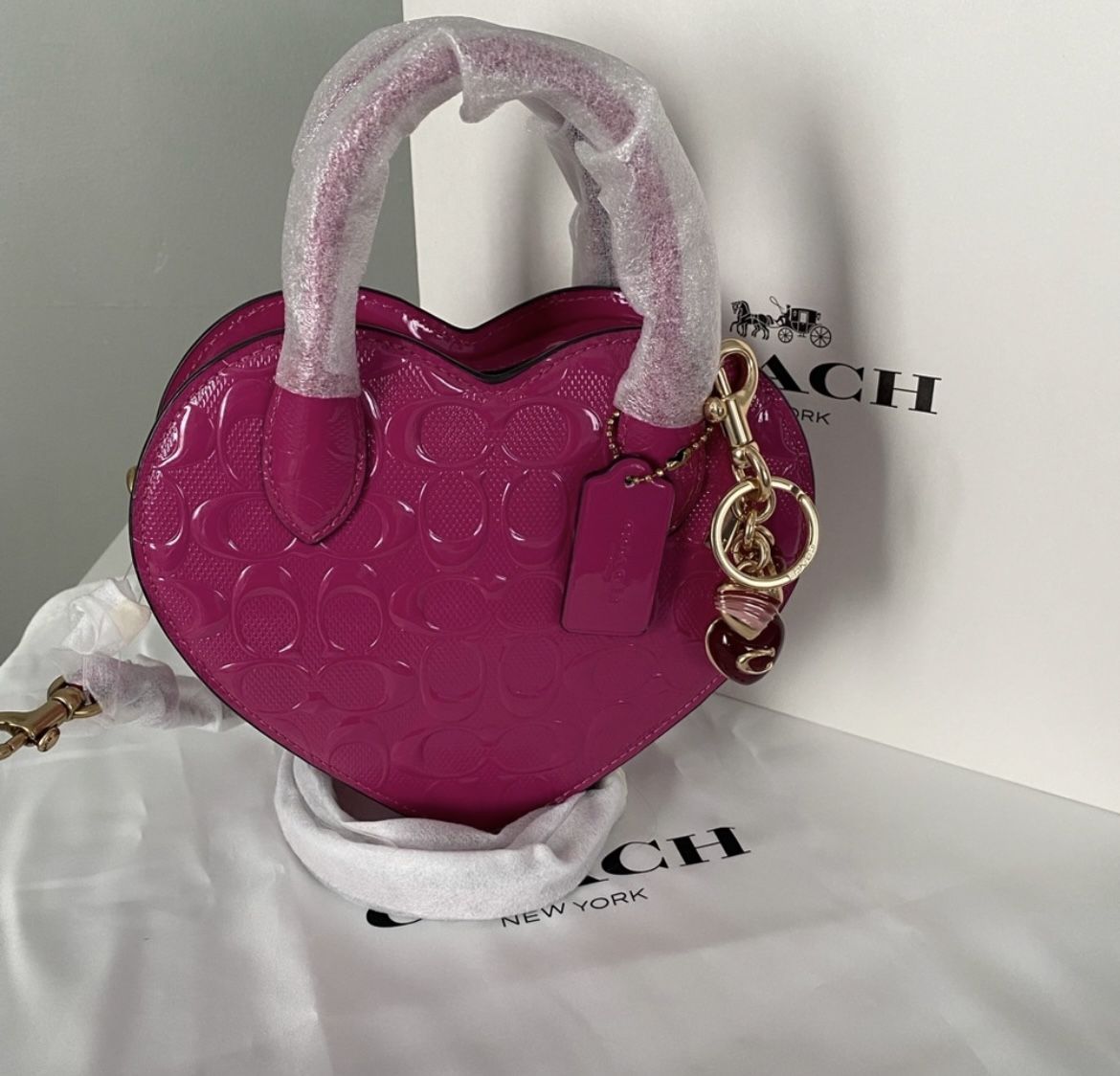 Coach Embossed Heart Crossbody Bag