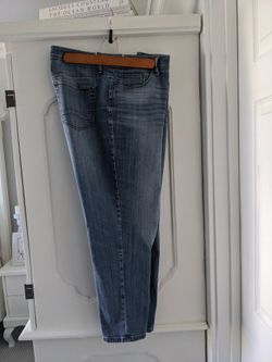 CHICOS So Slimming Girlfriend Cropped Jeans M