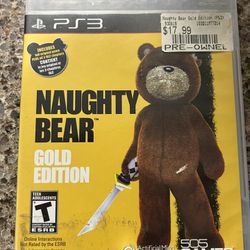 PlayStation 3 Game Naughty Bear Gold Edition 