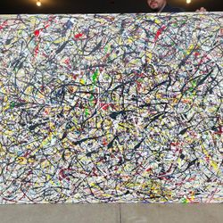 Jackson Pollock Tribute Painting