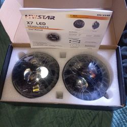 Brand New Hwstar Led Headlights For Jeep Wrangler Jk Tj Lj Ford And GMC Models 