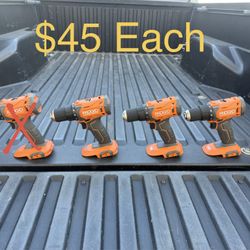 NEW RIDGID 18V Cordless 1/2 in. Drill/Driver (TOOL ONLY) **$45 Each**
