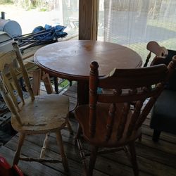 Table And 3 Chairs