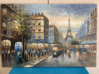 Mid Century Danford Oil Painting