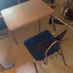 Old School Chair Desk 