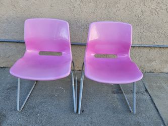 (2) Pink Chairs