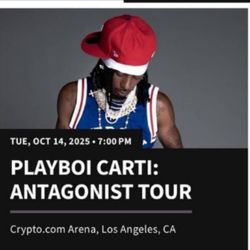 4 Ticket To Playboi Carti Concert 