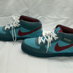 Nike 6.0 NikeID Blue Red Men’s Size 9.5 Skate Shoes 405729-991 NWOB