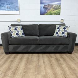 Jonathan Louis Grey Microfiber Couch