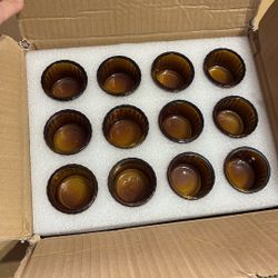 Amber Glass Votives