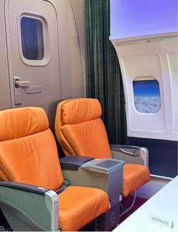 Airplane Seats Orange seats