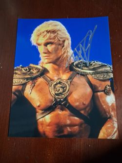 Dolph lundgren Signed 8x10 photo - He-Man Masters of the Universe (1987)
