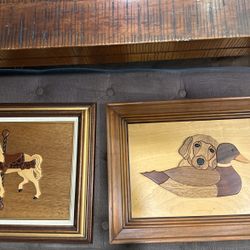 Handcrafted By TLS Vintage Wood Wall hangings 
