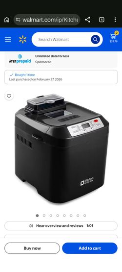Kitchen in the Box Bread Maker Machine