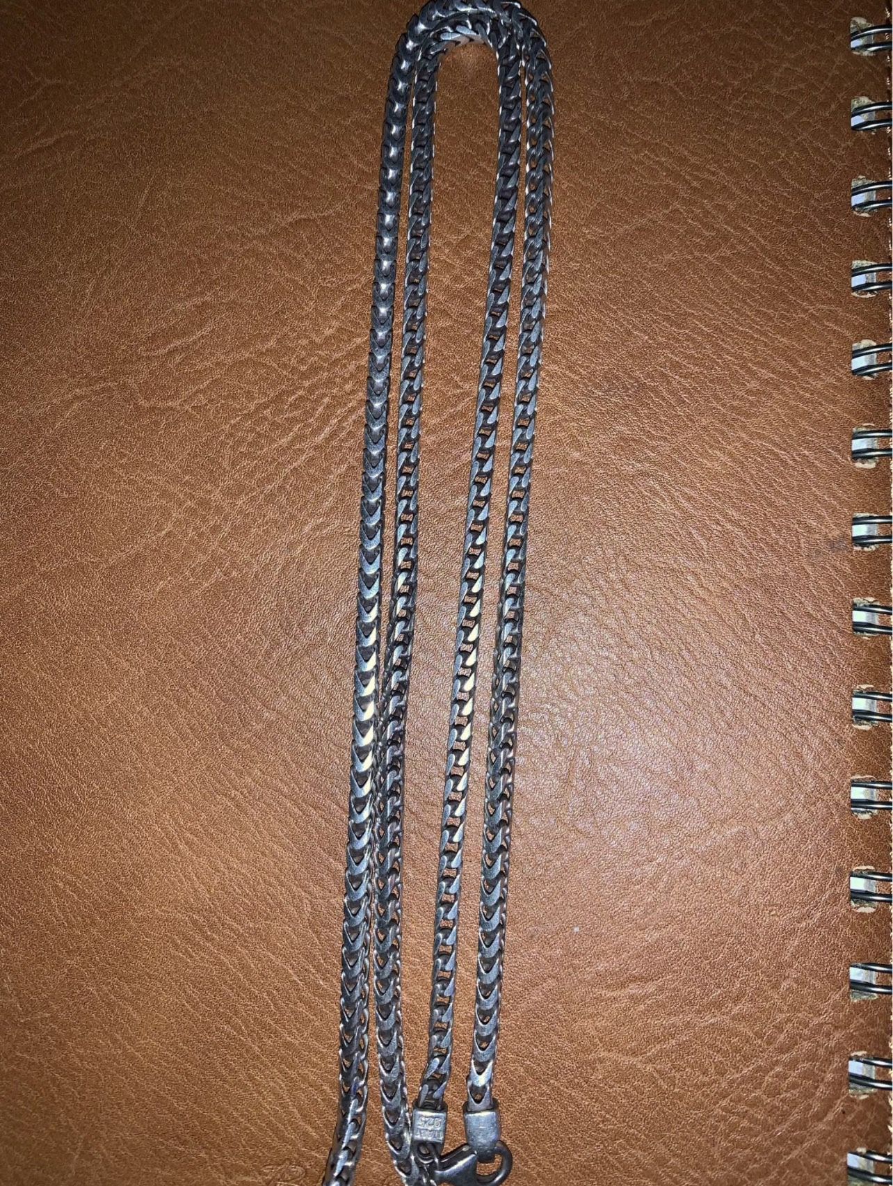 24-26” 2.75”mm Italian Silver Franco Chain 