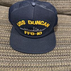 Vintage. USS DUNCAN .FFG-10 CAP New Old Stock.