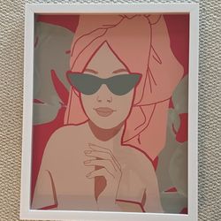 Feminine Print And Frame 