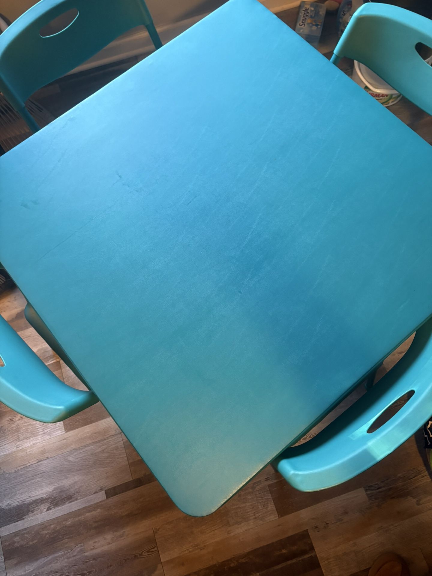 5 Piece Adult -Folding table Set / Teal Color /40.00 Pick Up
