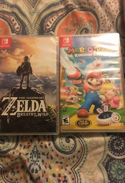 Zelda and mario cases, no game $5 each