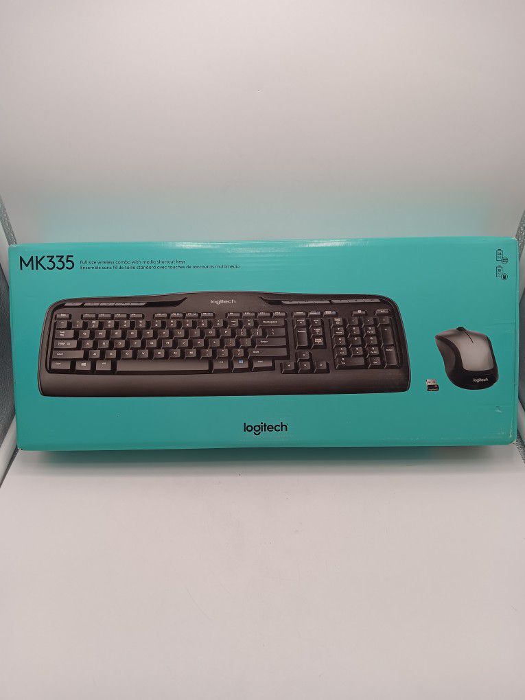 New Sealed Logitech MK335 Wireless Keyboard and Mouse Combo