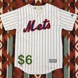 MLB Majestic Coolbase New York Mets Blank Jersey Youth Medium 