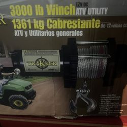 Tracker Atv/utv 3000 Pound Winch New 