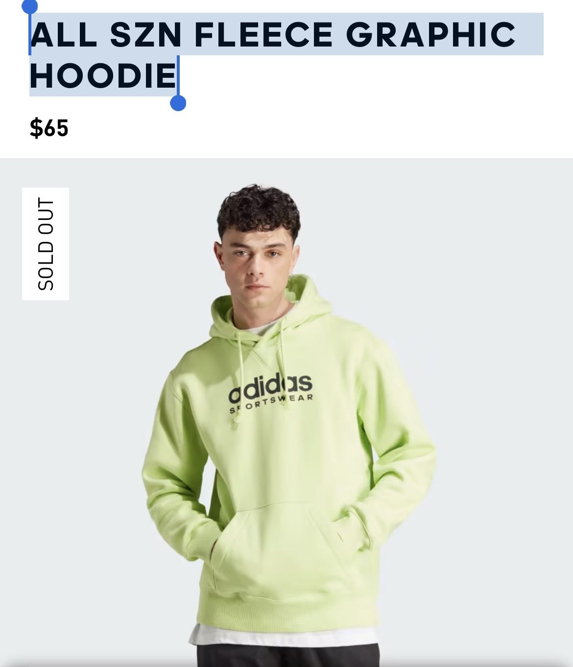 ALL SZN FLEECE GRAPHIC HOODIE Size XL KIDS