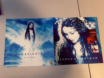 Sarah Brightman La Luna 12 X 24“ Promo Poster 2000 DS