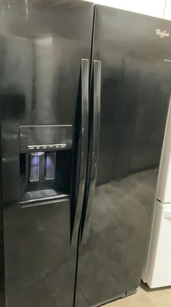Whirlpool Side-by-Side Black Fridge
