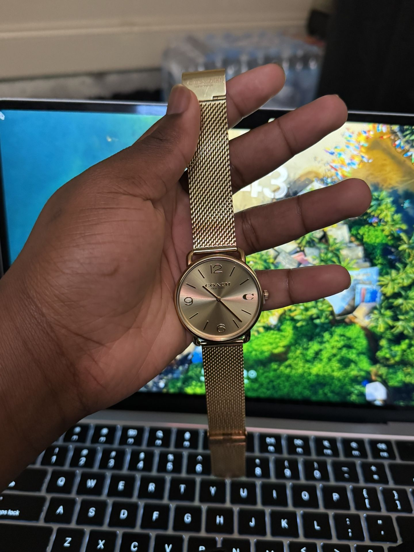 Coach Elliot Gold Watch