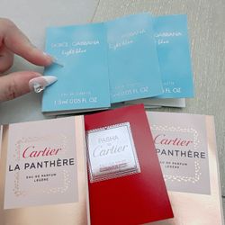 Cartier/dolce gabbana perfume fragrances sample bundle /NWT