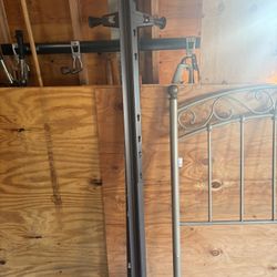 Ornate Metal Headboard and Twin Bed frame 